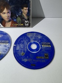 Sega Dreamcast White HKT-3020 Bundle Resident Evil Code Veronica Tested Working