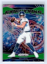 2024 Panini Prizm #4 Will Levis Fireworks Green Prizm Tennessee Titans