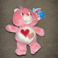 Vintage Care Bear Love A Lot Pink Heart Bear Stuffed Plush Animal Toy 7" New