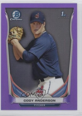 2014 Bowman Chrome Prospects Purple Refractor 123/150 Cody Anderson #BCP20 1eq