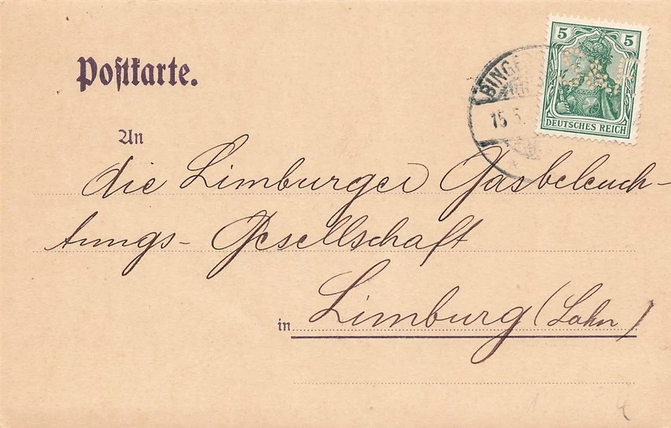 113009) DR Blg mit Perfin/Firmenlochung S&F aus Bingerbrück, Stöck & Fischer - Bild 1 von 1