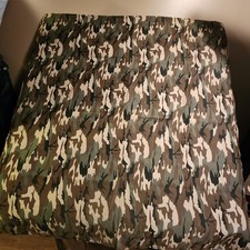 WOODLANDS MILITARY Fabric Pieces 55 1/4"x45" Tablecovers Hunting Shacks Curtains