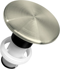 Pfister 972-098J Push  Seal Stopper Drain Sink Replaced Drain, Brushed Nickel