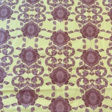 Tina Givens Floral Brown Scroll Cotton Fabric 3.5yds Free Spirit Westminster