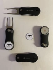 (1) Pitchfix Golf Switchblade Divot Tool & Grove XXIII  1" Coin Golf Marker