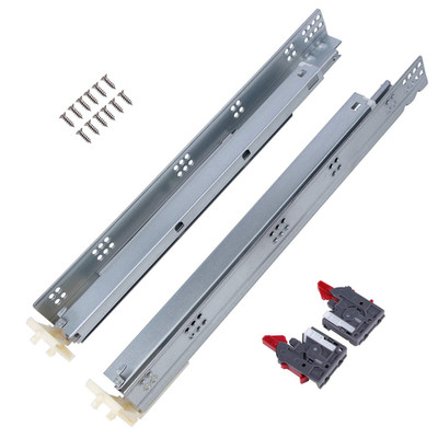 Gobrico 4Pairs 18Inch Undermount Drawer Slides Full Extension Soft Close Drawer