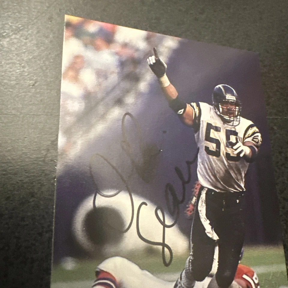 Junior Seau 1992 Pro Line Profiles card #139 autographed - Image 4 of 4