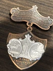 Civil War GAR Chicago 1900 Encampment Badge Made From Captured Guns L@@K!!!
