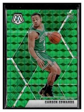 2019-20 Panini Mosaic #220 Carsen Edwards Green Prizm Boston Celtics