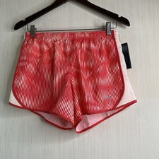 NWT Nike Girl  s Dri-Fit Running Shorts Red Stripe Pattern Size XL