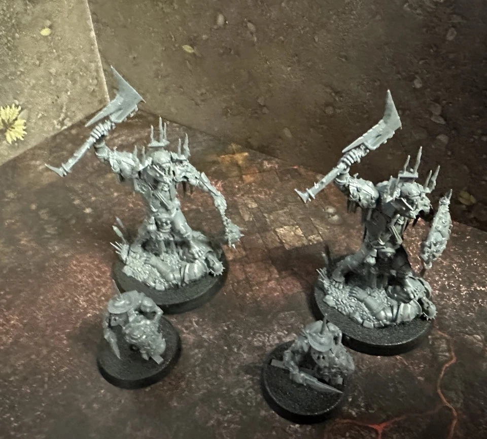 Warhammer AoS - KRULEBOYZ KILLABOSS WITH STAB-GROT Age Of Sigmar Ork, Orruk X2 - Image 2 of 4