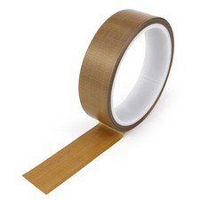BOMEI PACK Teflone PTFE Glass Cloth Tape, 1-inch x 1-inch x 33 Brown Strong