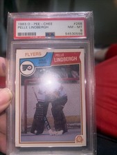 1983 O-PEE-CHEE #268 PELLE LINDBERGH PSA 8