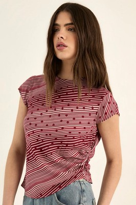 Nastygal rote Bluse Damen Tageskleidung Tops
