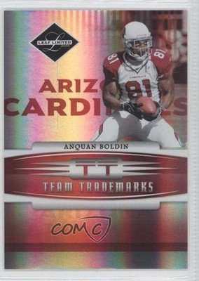 2006 Leaf Limited Team Trademarks Holofoil 16/50 Anquan Boldin #TT-2 0a1