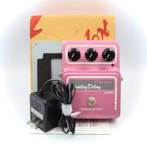 MAXON AD999 Analog Delay With Original Box Power Supply Made in Japan 125AN027