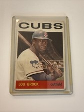 1964 Topps Lou Brock #29. Nicely Centered. Corners Show Some Wear.
