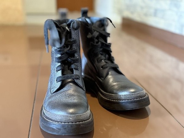 Brunello Cucinelli Damenstiefel schwarz Leder 36