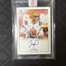 2020 Joe Burrow Luminance Year One #YO-JB RC Bengals Auto Rare Rookie Card. rookie card picture