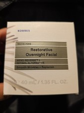 Korres White Pine Restorative Overnight Facial Cream 40 ml Smooth Wrinkle Meno-