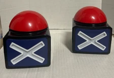 2- Game Buzzers Game Answer Buzzer for Game Show with Light & Alarm Sound