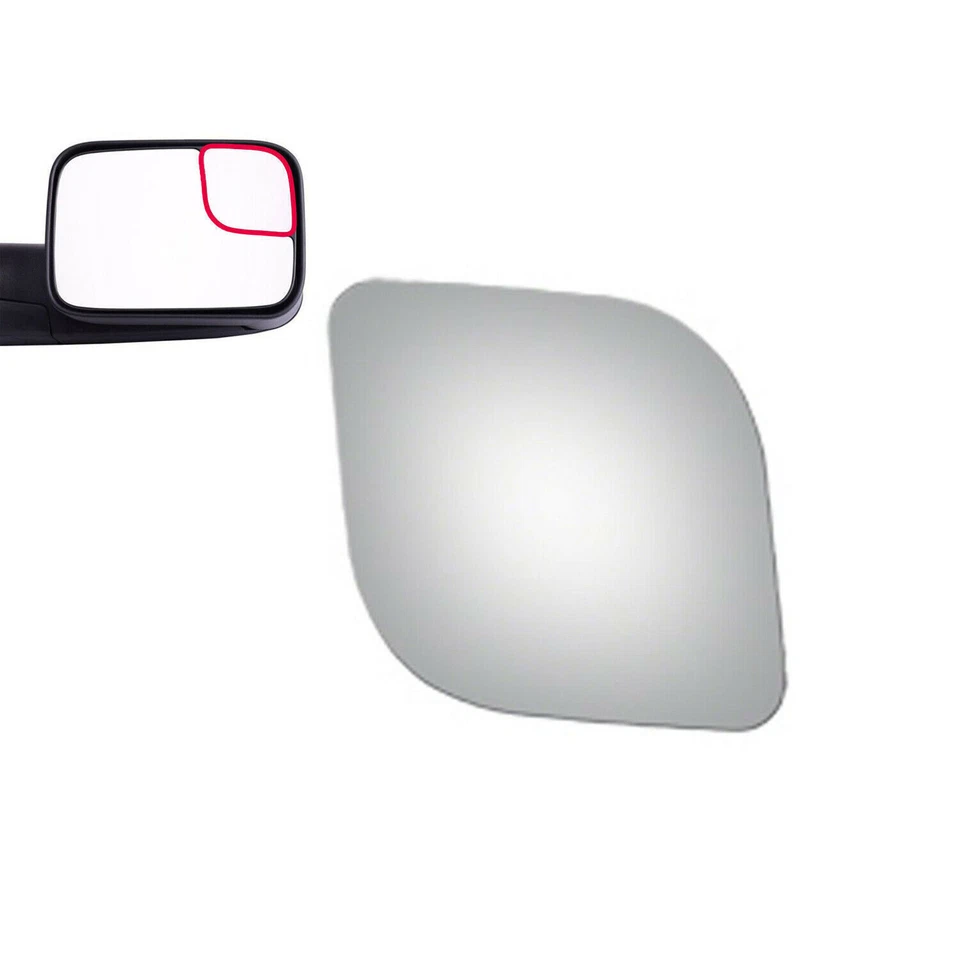 Espejo retrovisor de vidrio de remolque para camioneta 94-09 Dodge Ram 1500 2500 3500 lado derecho derecho derecha Foto 3 de 4