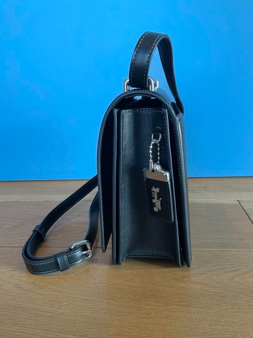 Unused COACH Bandit Shoulder Bag Black Leather wi… - image 7