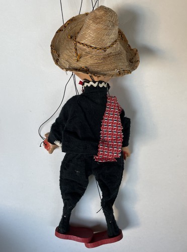 MARIONETTE Mexican STRING PUPPETS Vintage 1950-60s Folk ART Lot 4 Authentic Clay - Picture 6 of 12