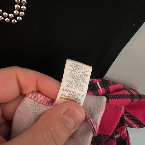 Pinky Plaid Y2K Belted Dress w/ Stars Size Medium 10 - 12 - Picture 7 of 7