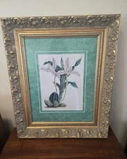 Framed Watercolor Painting Vintage