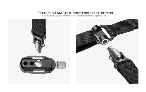 [US Dealer] Leofoto SP-01+DC-22Q QD Strap & clamp kit Fits Magpul Sling - Picture 6 of 9