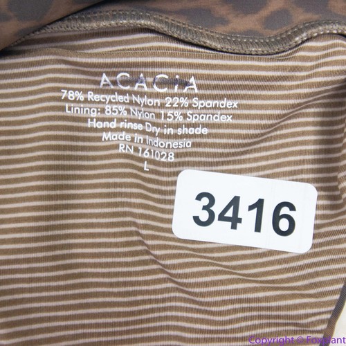 NEW Acacia Mateo bikini bottom leopard animal print brown, M - Picture 6 of 14
