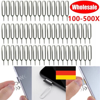 YANQUEENS 100/300/500 Stück Sim Karten Pin Nadel Öffner für iPhone , Samung DE