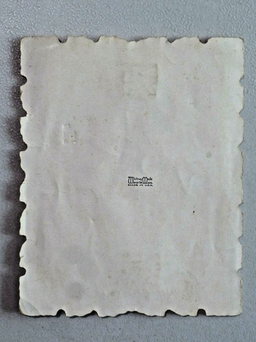 Antique Whitney Made Paper Lace Embellished Valentine Girl Flowers in Hair 9953 - Picture 4 of 5