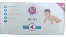 NEW IN BOX ELO BABY DIAPERS SIZE 4 124 DIAPERS 