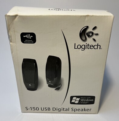 Logitech S150 USB Digital Computer Speakers - Black Part # 980-000028.