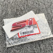 Genuine Oem Red Si Badge For Honda Civic Ep3 Fg2 Fg4 Rear Trunk Emblem Sticker Genuine Oem Red Si Badge For Honda Civic Ep3 Fg2 Fg4 Rear Trunk Emblem Sticker