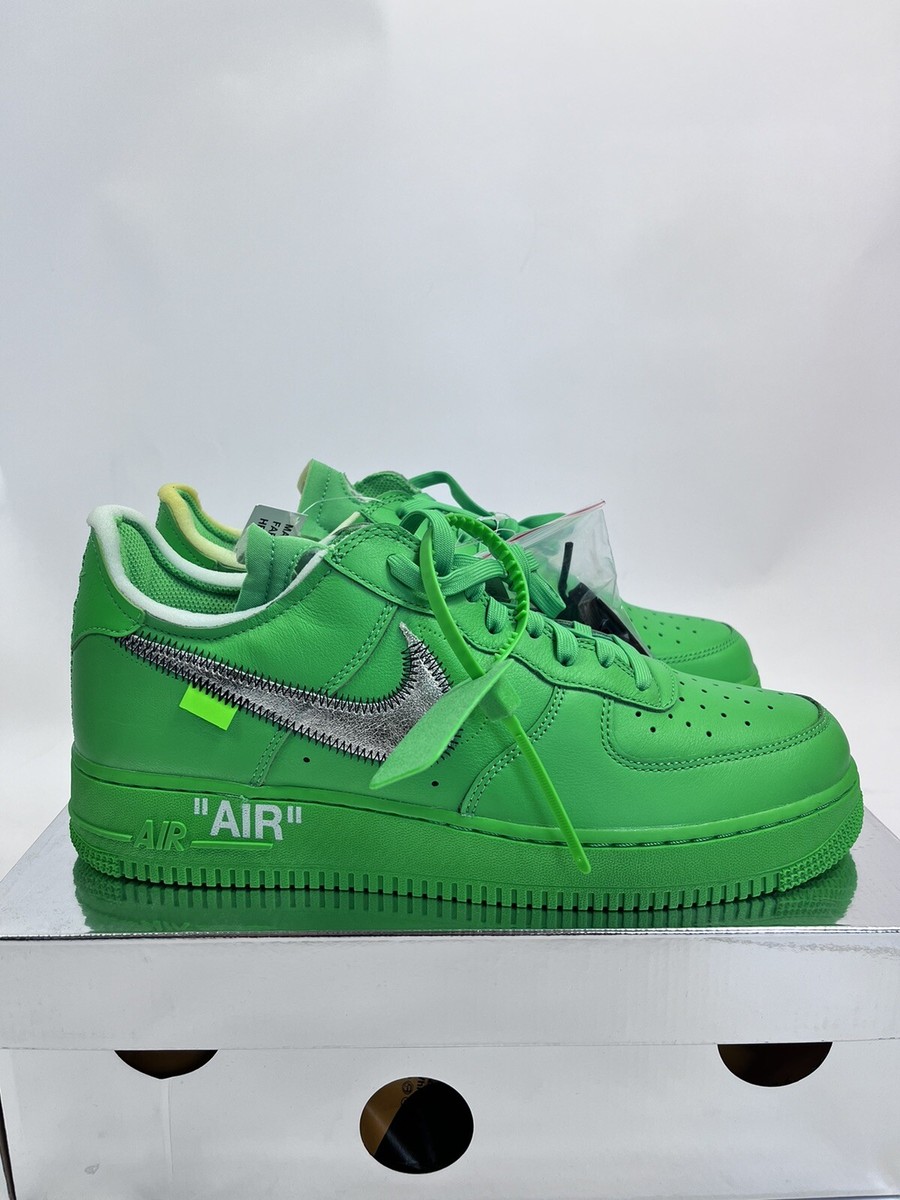NIKE AIR FORCE 1 x OFF-WHITE LOW SP BK LT GREEN SPARK NIKE AIR FORCE 1 x OFF-WHITE LOW SP BK LT GREEN SPARK