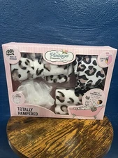 NEW The Vintage Cosmetic Company Totally Pampered Bath Accessories - 4 Piece Set