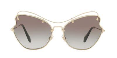 Miu Miu MU56RS ZVN0A7 61MM Butterfly Sunglasses Pale Gold  display picture 1