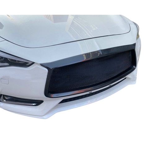 Carbon Fiber Front Bumper Hood Grille Grill Mesh For Infiniti Q60 CV37 2017-2022 - Bild 10 von 10
