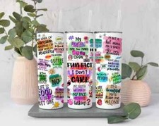 Funny Sarcastic Office Humor Design Stainless Steel Skinny 20oz Tumbler W/ Lid