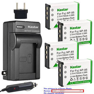 Kastar Battery AC Charger for Fuji NP-85 BC-85 & Fujifilm Finepix SL300 Camera