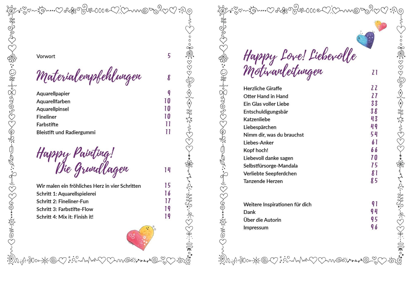 Thumbnail - Happy Love | Liebevolle Motive Für Familie Und Freunde Malen - Ganz