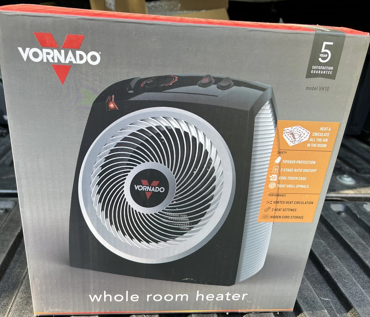 Vornado Vortex Space Heater VH10 Fan Adjustable Thermostat Whole Room NEW  IN BOX 43765009659 | eBay