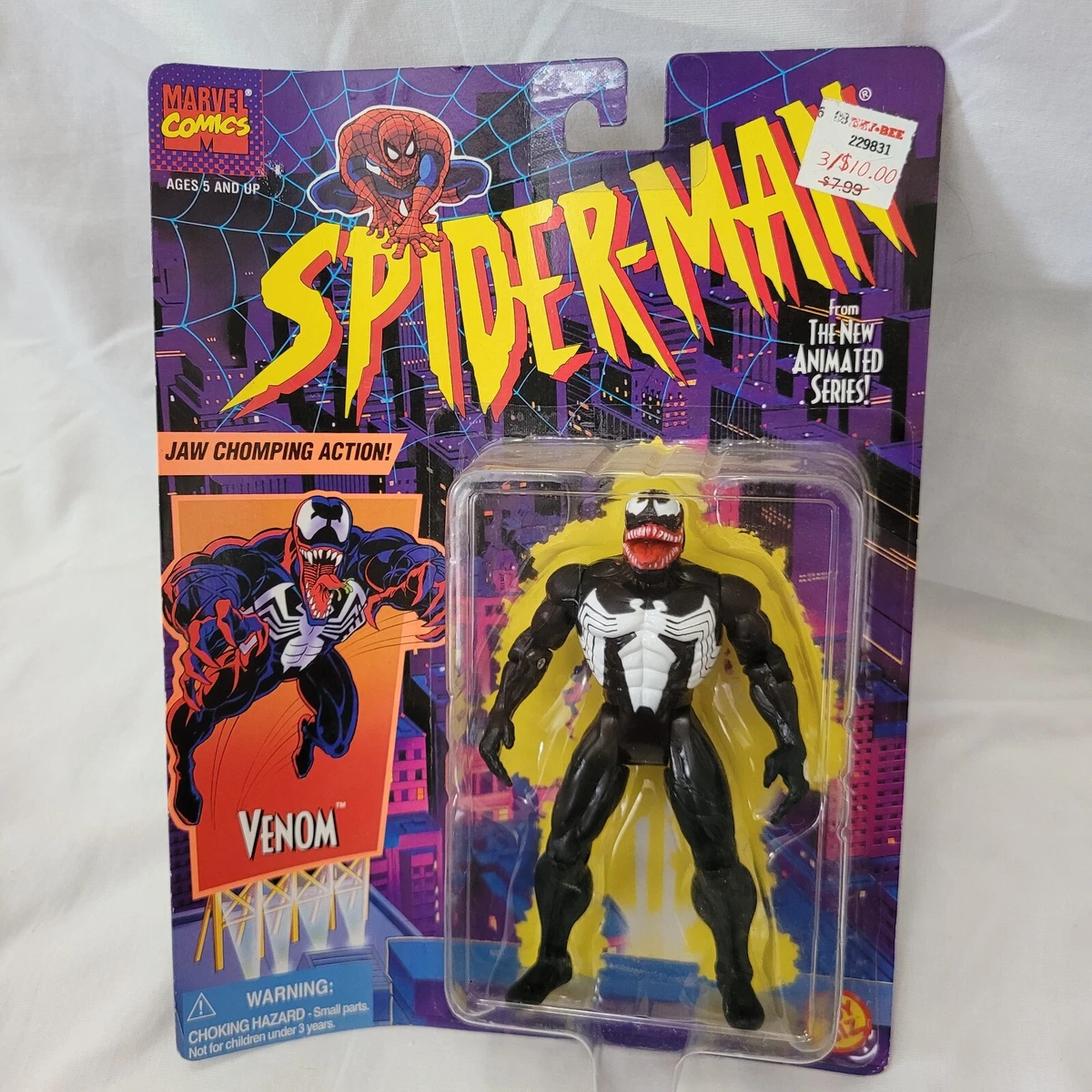 Marvel Comics Venom action figure Spider man animated series