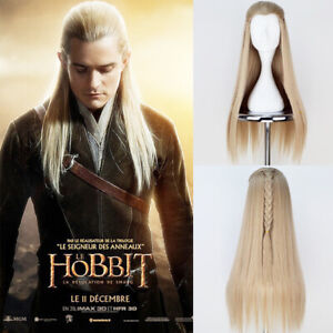 Halloween LEGOLAS GREENLEAF Parrucca il Signore degli Anelli Hobbit Elfo  Cospaly parrucca di capelli | eBay