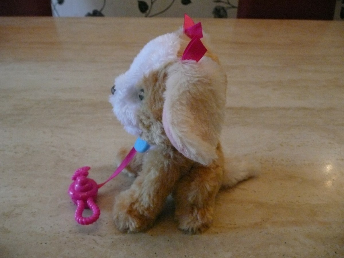 FURREAL Lil BIG PAWS TUG 'N LOVE PUPPY DOG INTERACTIVE PET TOY