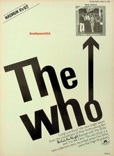 1979 The Who "Long Live Rock" Song Release Music Industry Promo Ad Print