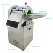 Commercial Electric Vegetable Cutter Slicers Stainless Steel Machine 1.5KW-110V